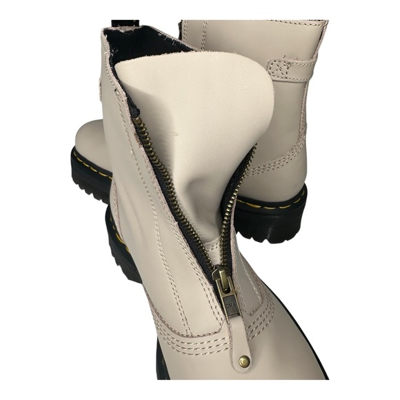 Dr. Martens Jetta Zipped Sendal Leather Platform Boots in Vintage Taupe. Sz: 8 - Picture 11 of 12